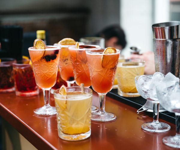 Beautiful and refined drinks for guests